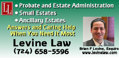 Law Levine, LLC - Estate Attorney in Mercer PA for Probate Estate Administration including small estates and ancillary estates